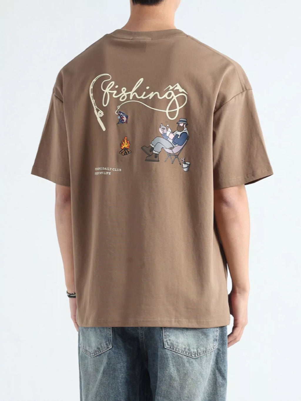 Men's Plus Size Graphic Relaxed Fit T-Shirt