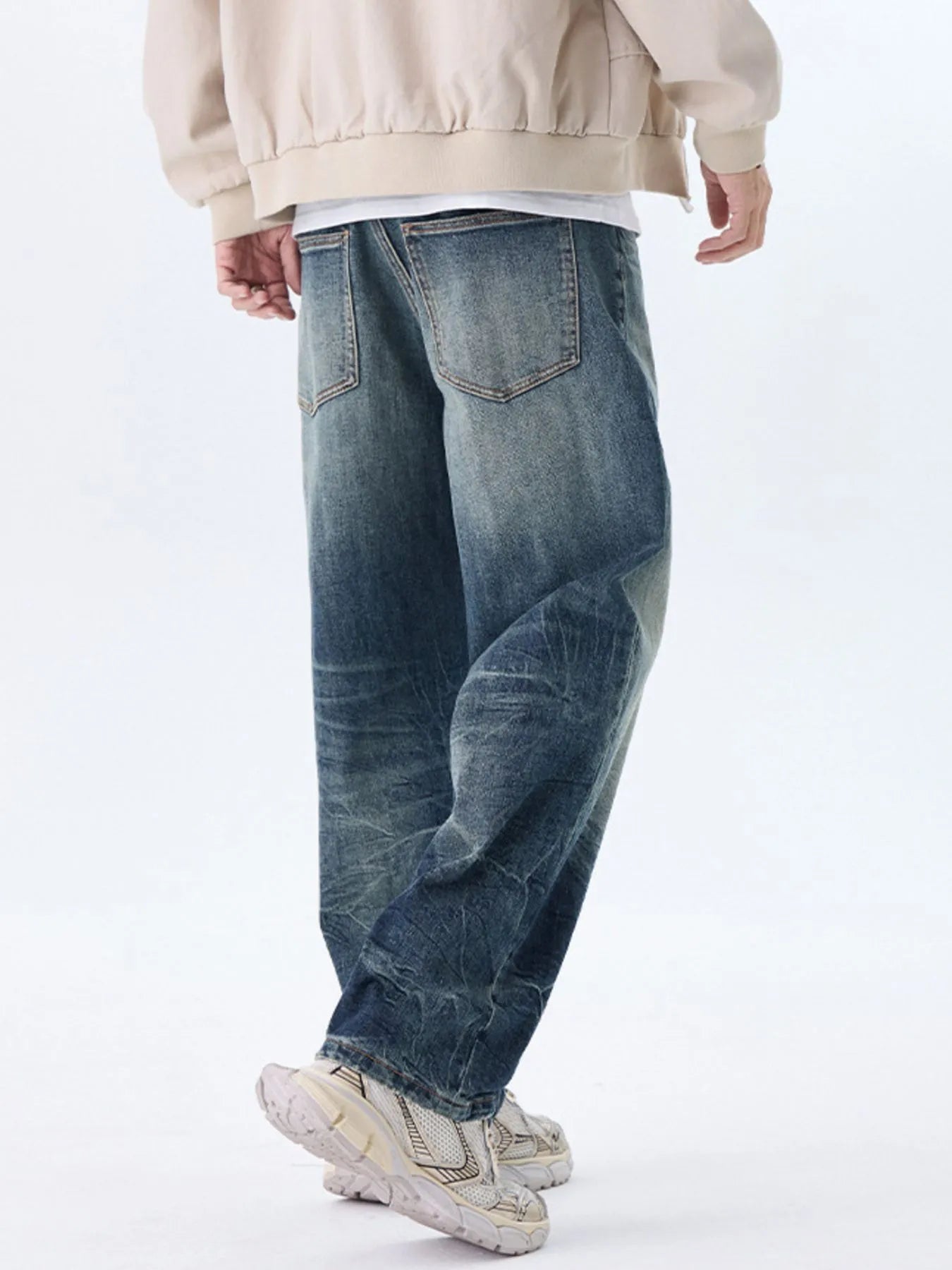 Men's Plus Size Wide Leg Jeans