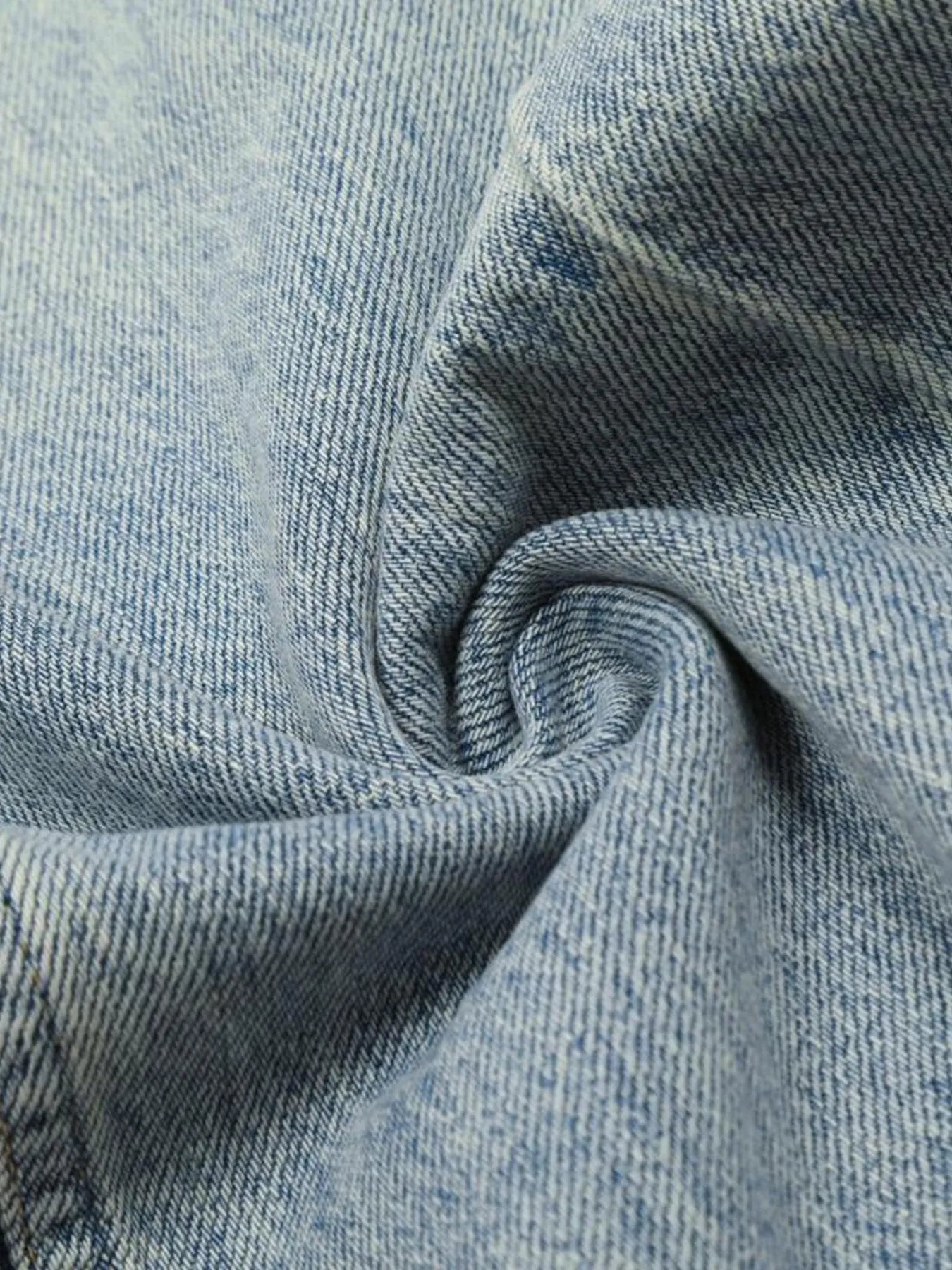 Men's Wash High-Rise Wide Leg Jeans
