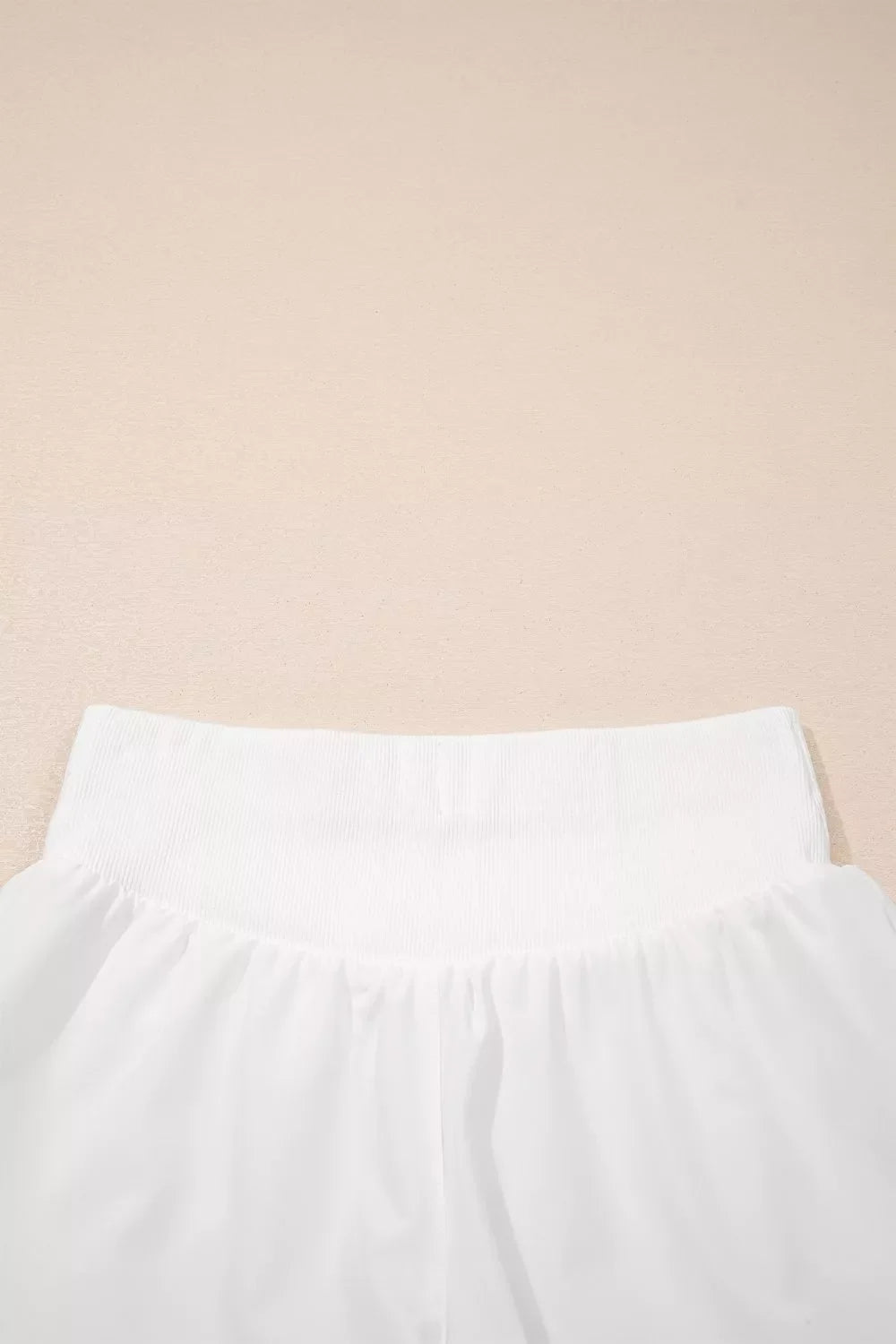 High Waist Ribbed Waistband Shorts
