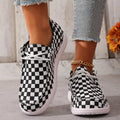 Checkerboard Pattern Casual Sneakers