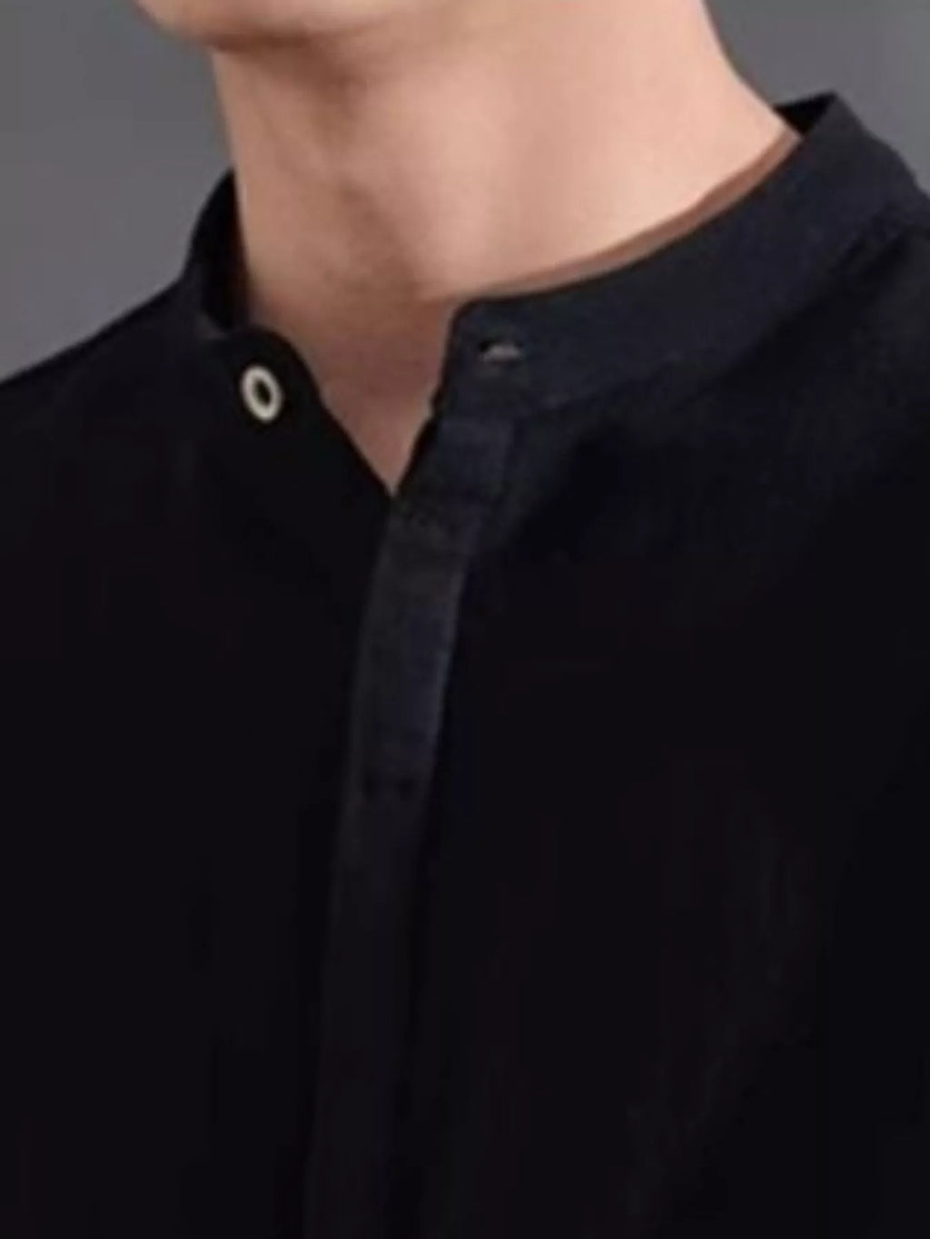 Men's Plus Size Button Detail Short Sleeve Shirt