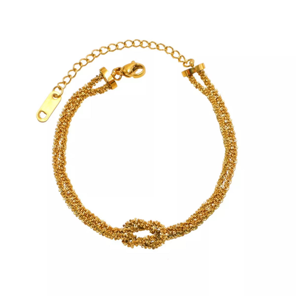 Stainless Steel Twisted Chain Bracelet