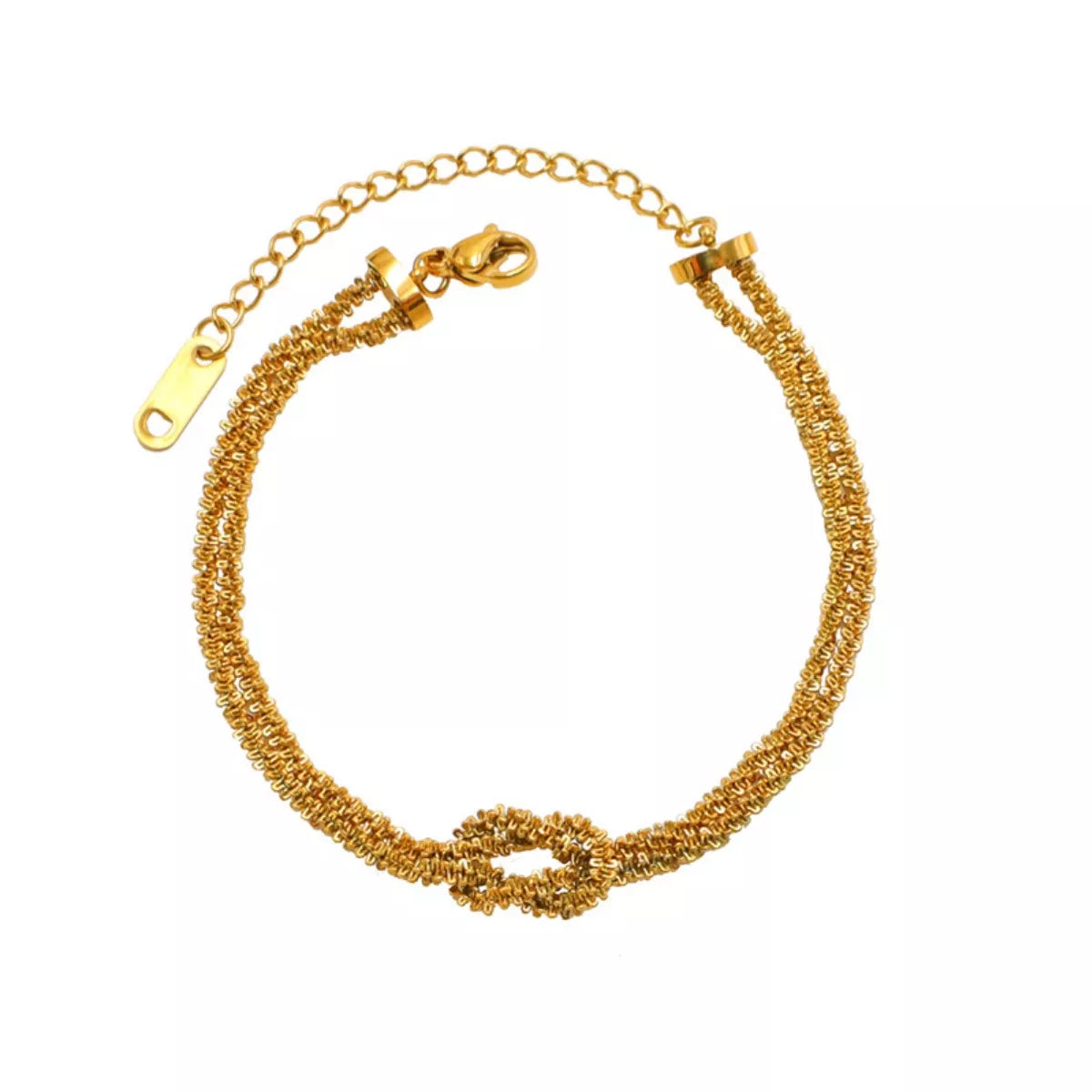 Stainless Steel Twisted Chain Bracelet
