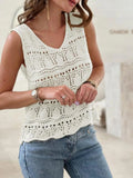 Crochet Sleeveless Sweater Vest