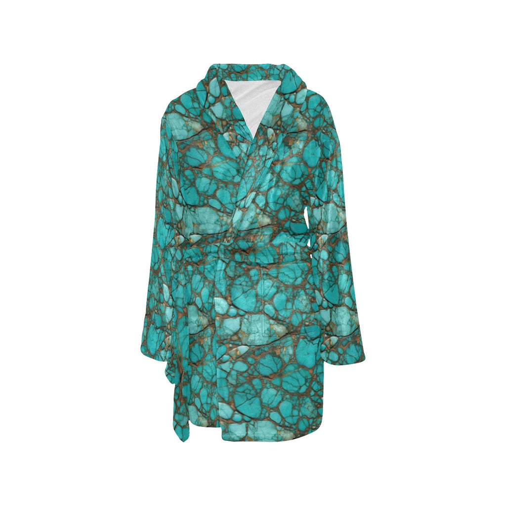 Baha Ranch All Turquoise Women's Bath Robe