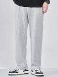 Men's Full Size Casual Drawstring Wide Leg Sweatpants Plus Size