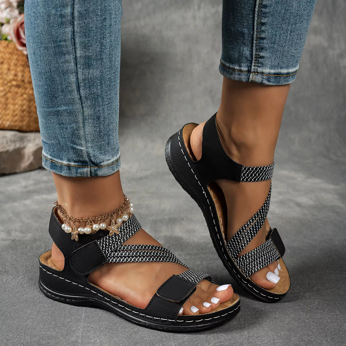 Open Toe Wedge Sandals