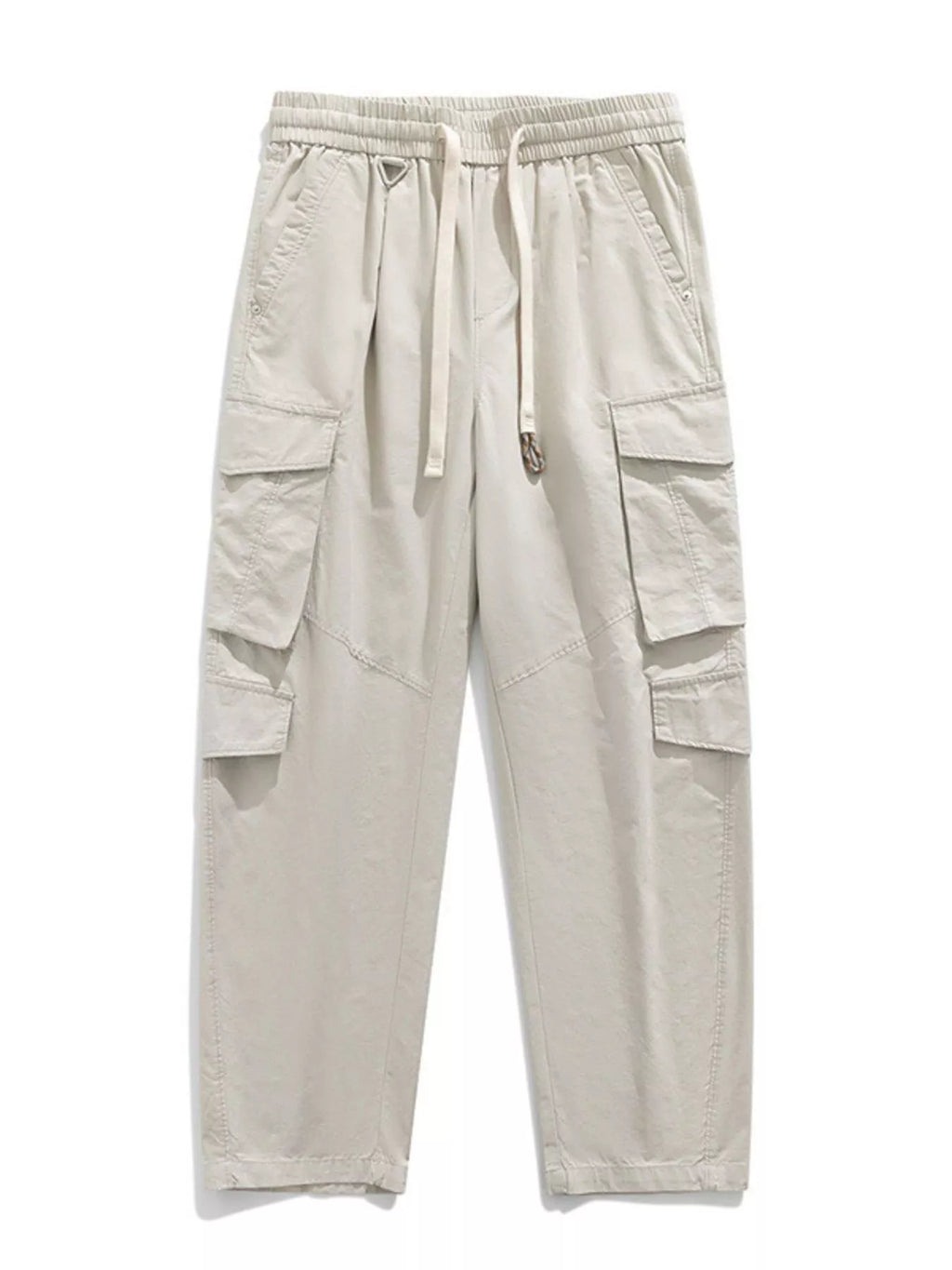 Men's Plus Size Loose Fit Cargo Pants with Drawstring