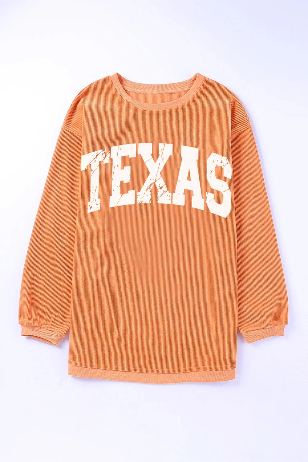 TEXAS Round Neck Long Sleeve Sweatshirt