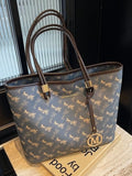 Printed Tote Shoulder Bag