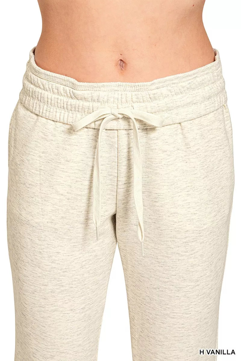 Zenana Scuba Capri Sweatpants with Pocket