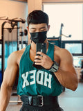 Men's Plus Size Round Neck Letter Graphic Tank