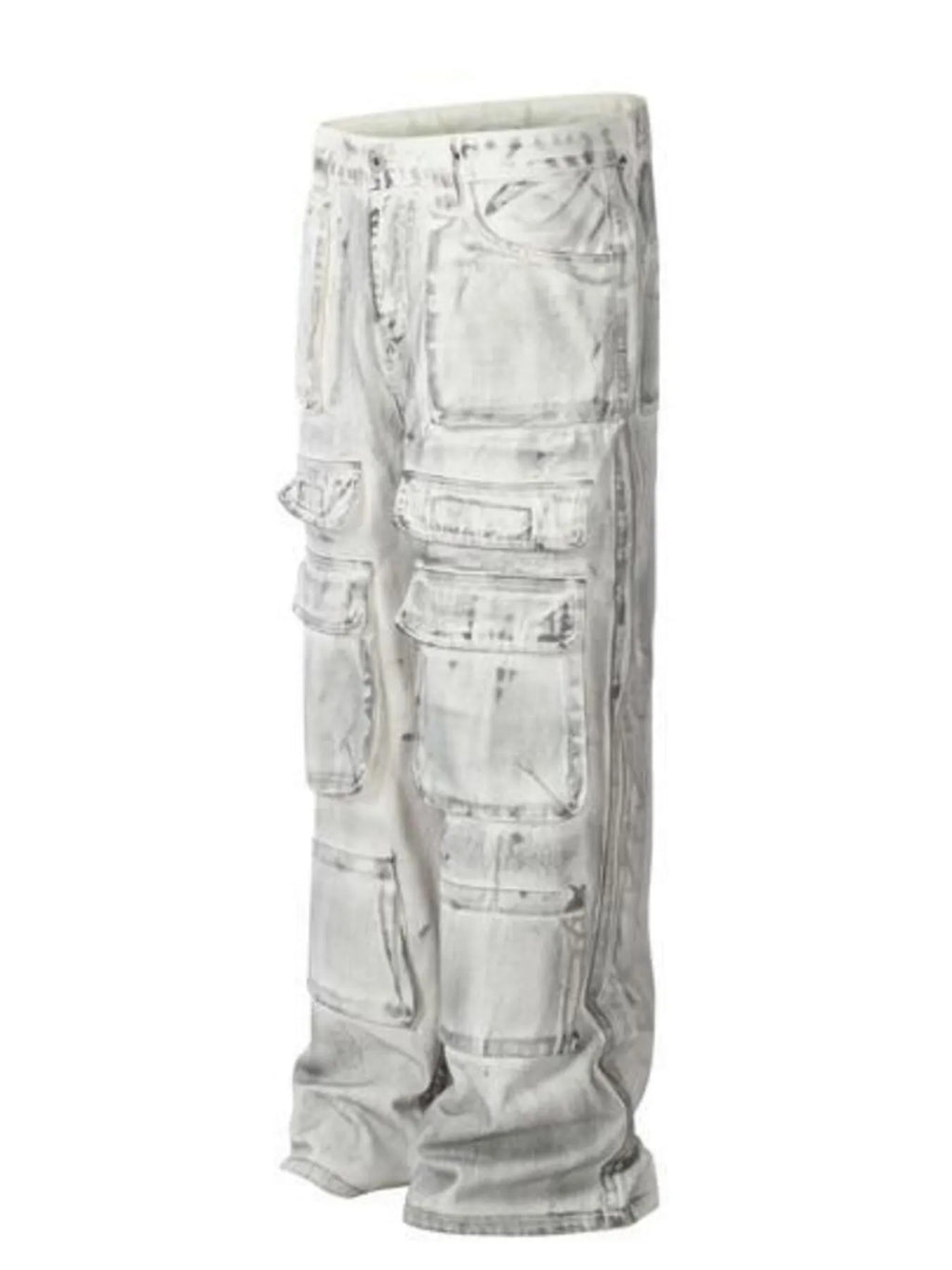 Men's Multi-Pocket Cargo Denim Jeans