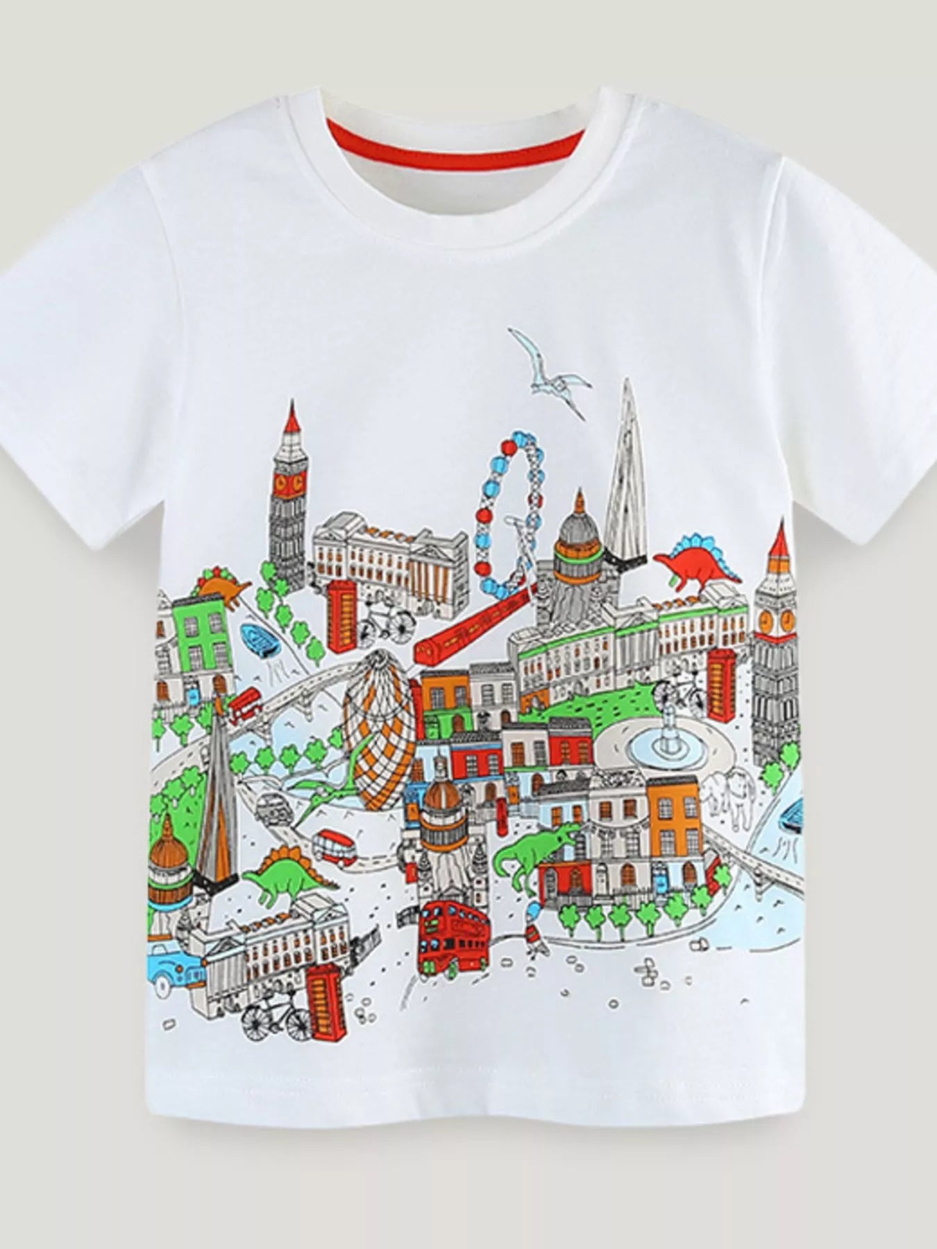 Children's London Skyline Dinosaur Adventure T-Shirt