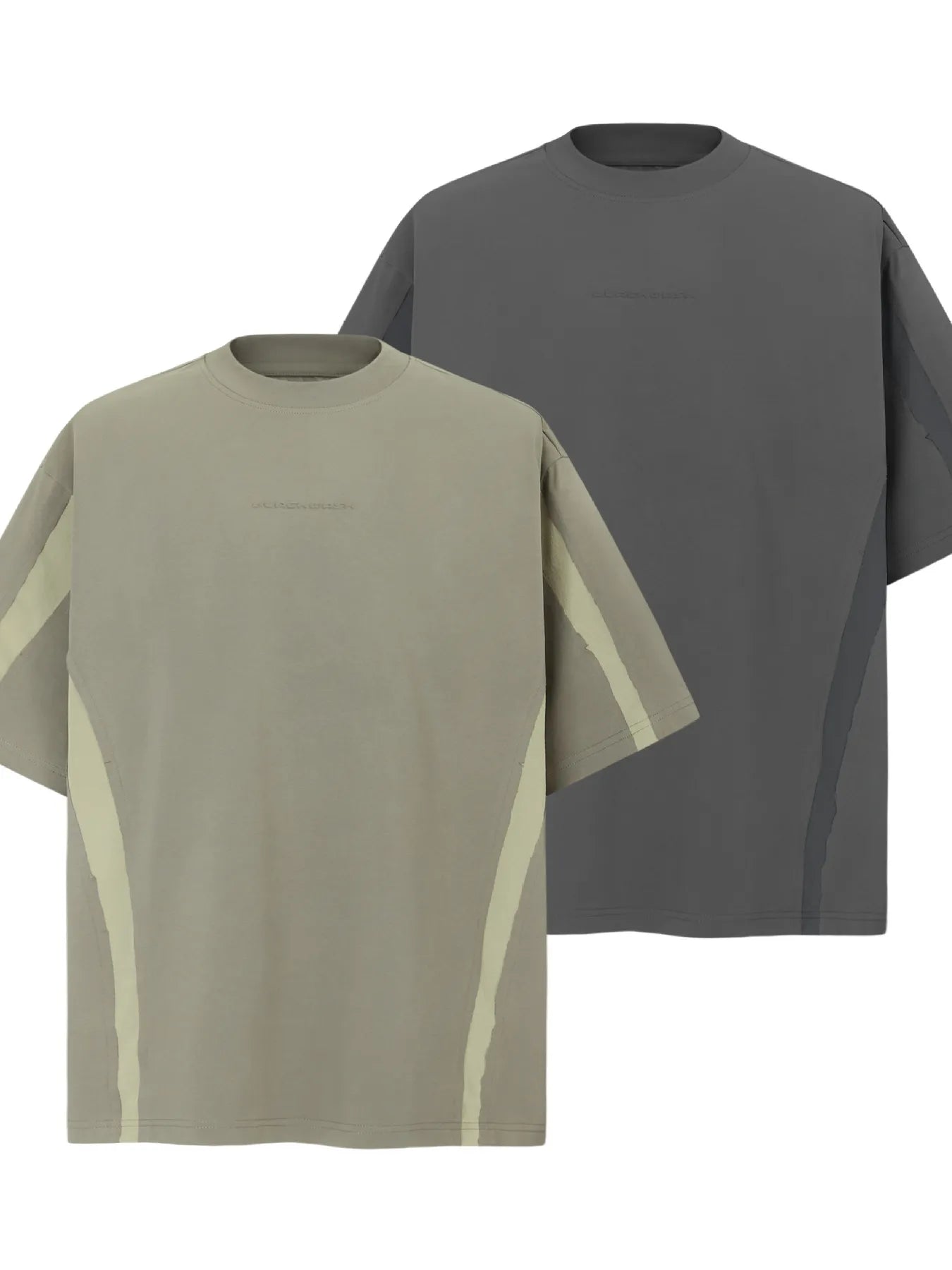 Men's Contrast Round Neck Short Sleeve T-Shirt