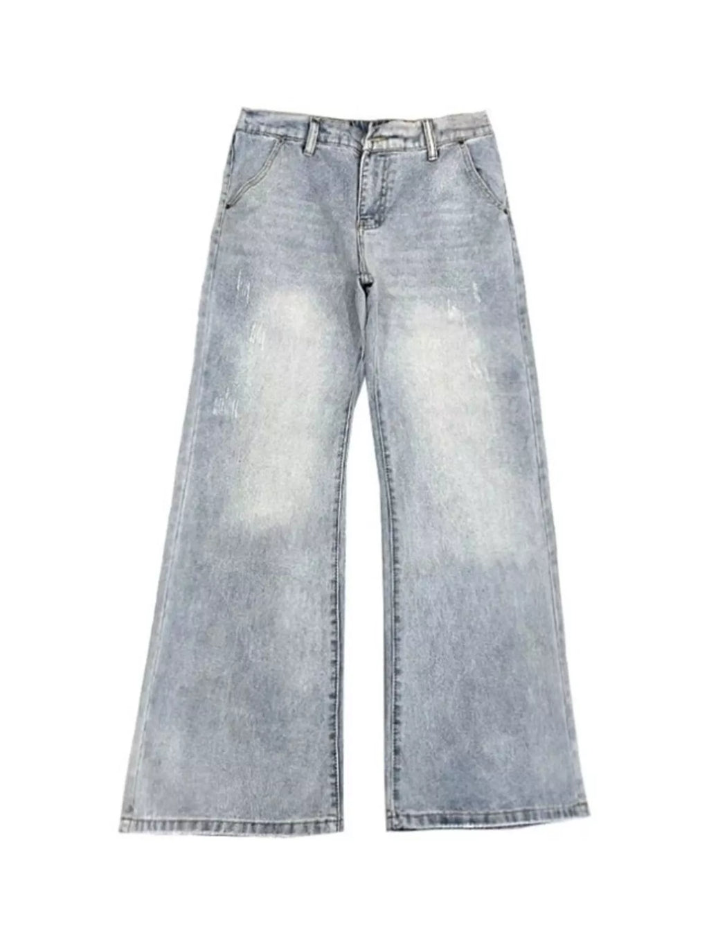Men's Full Size Washed Flare Jeans Plus Size