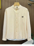 Men's Striped Button-Down Shirt