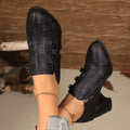 Woven Texture Button Decor Pumps