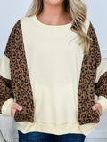 Leopard Round Neck Sweatshirt