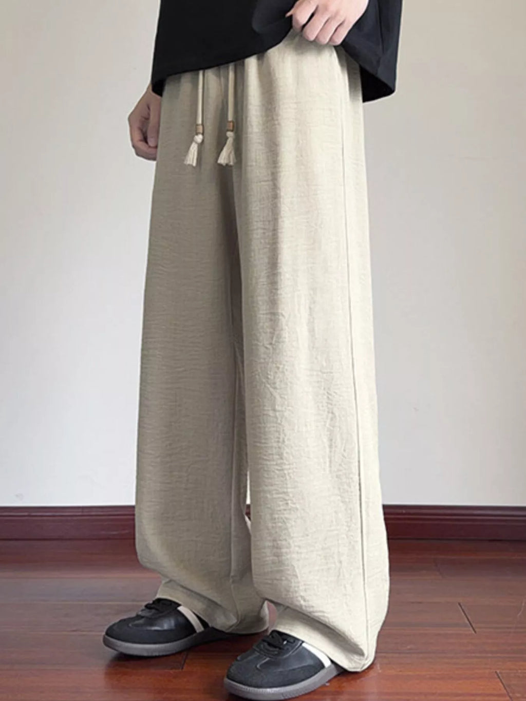 Men's Plus Size Drawstring Loose Fit Pants