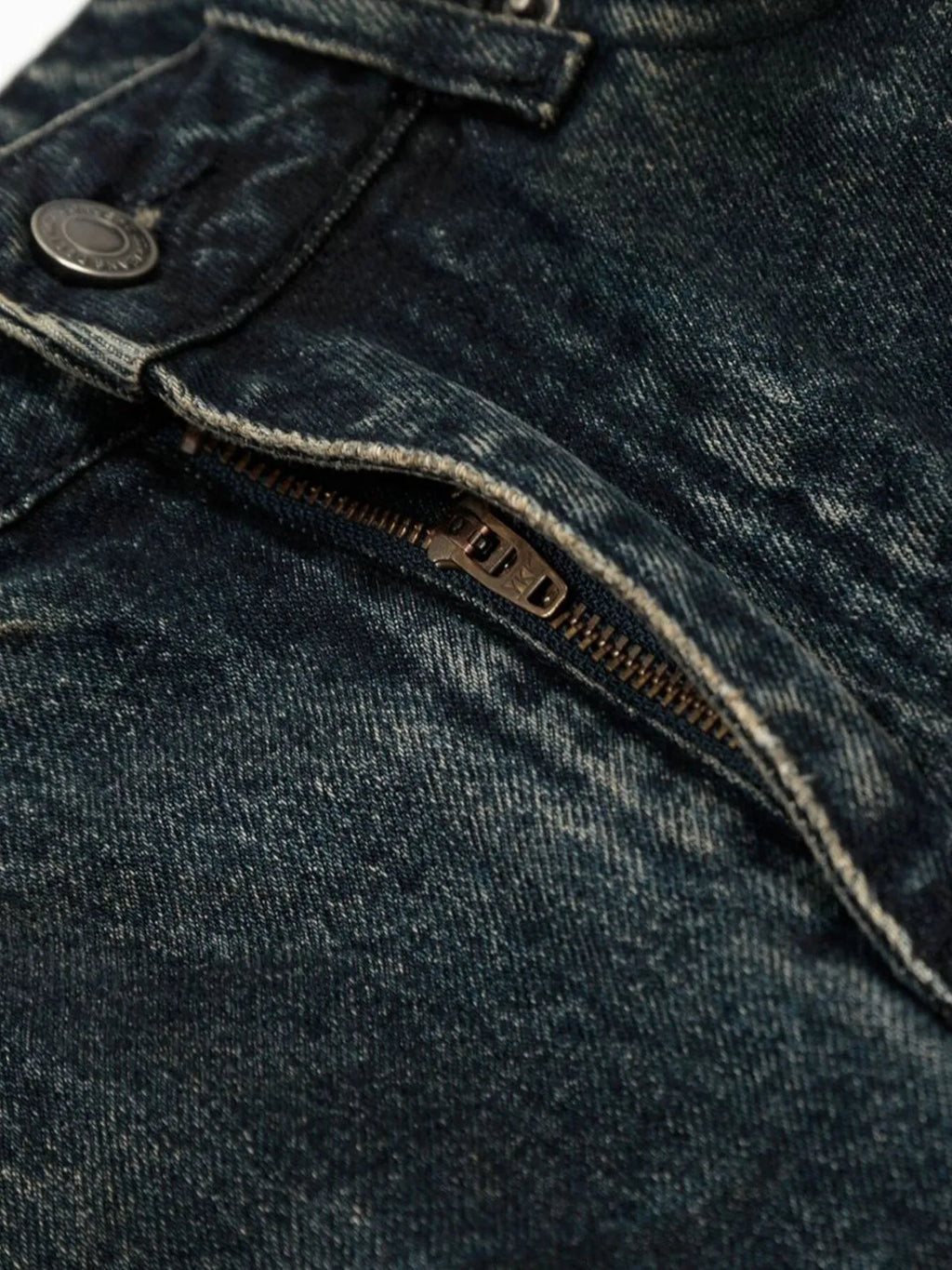 Men's Vintage Wash Wide Leg Capri Jeans