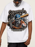 Men's Graphic Round Neck Short Sleeve T-Shirt