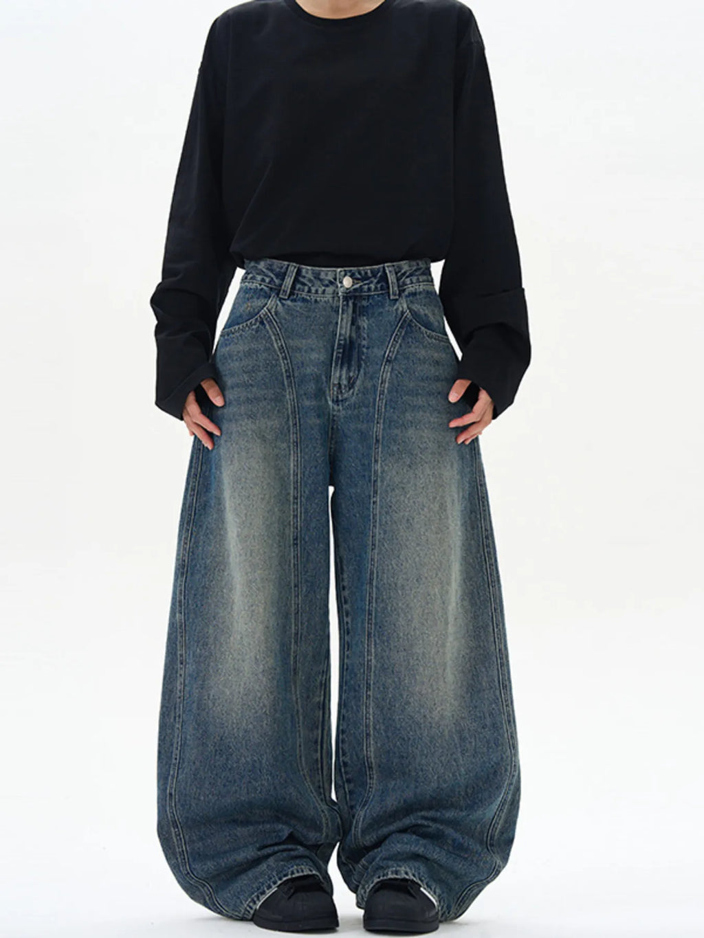 Men's Vintage Wash Curved Jeans