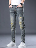 Men's Distressed Slim Fit Jeans