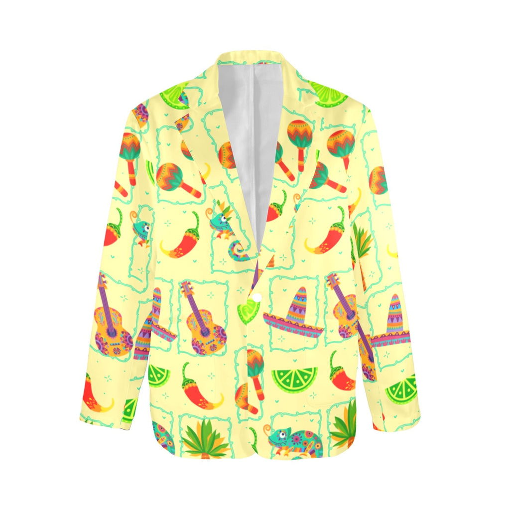 Baha Ranch Colores De Mexico Festival Blazer Women's Blazer
