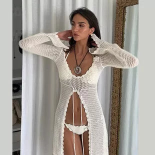 Ribbed Knit Long Sleeve Romper