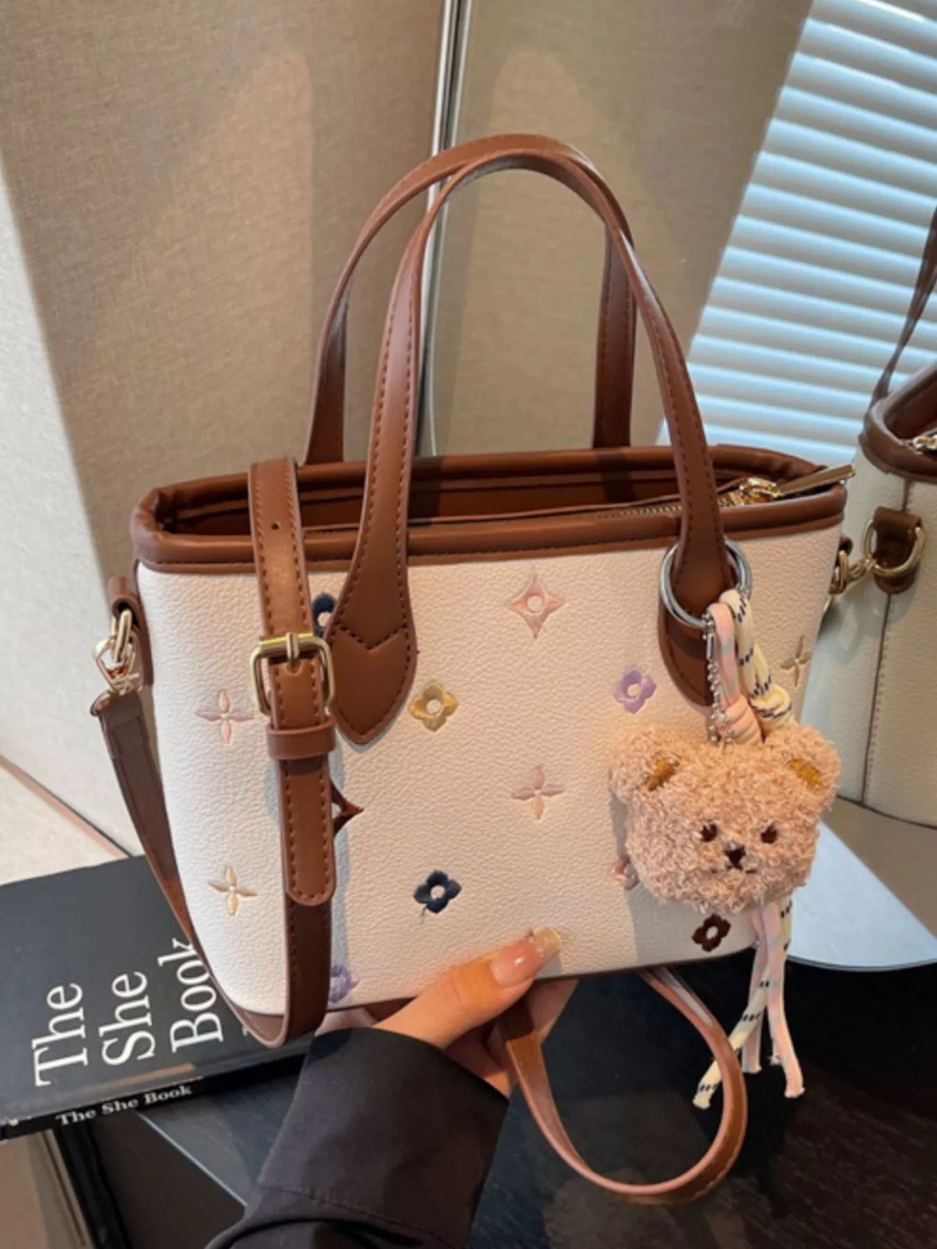 Embroidered Pattern Crossbody Bag