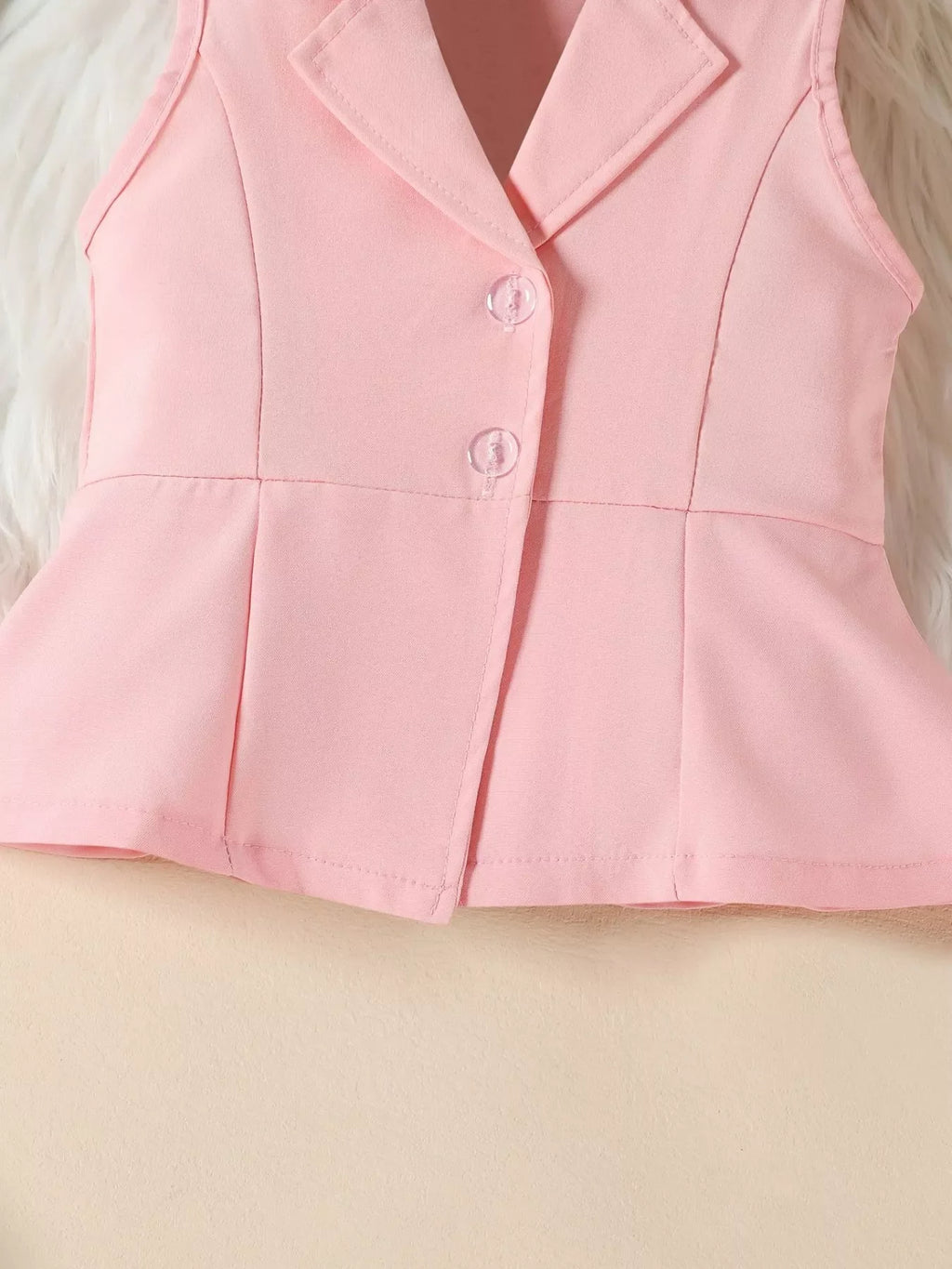 Sleeveless Blazer & Flare Pants Set