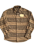 Men's Printed Button Up Long Sleeve Shirt