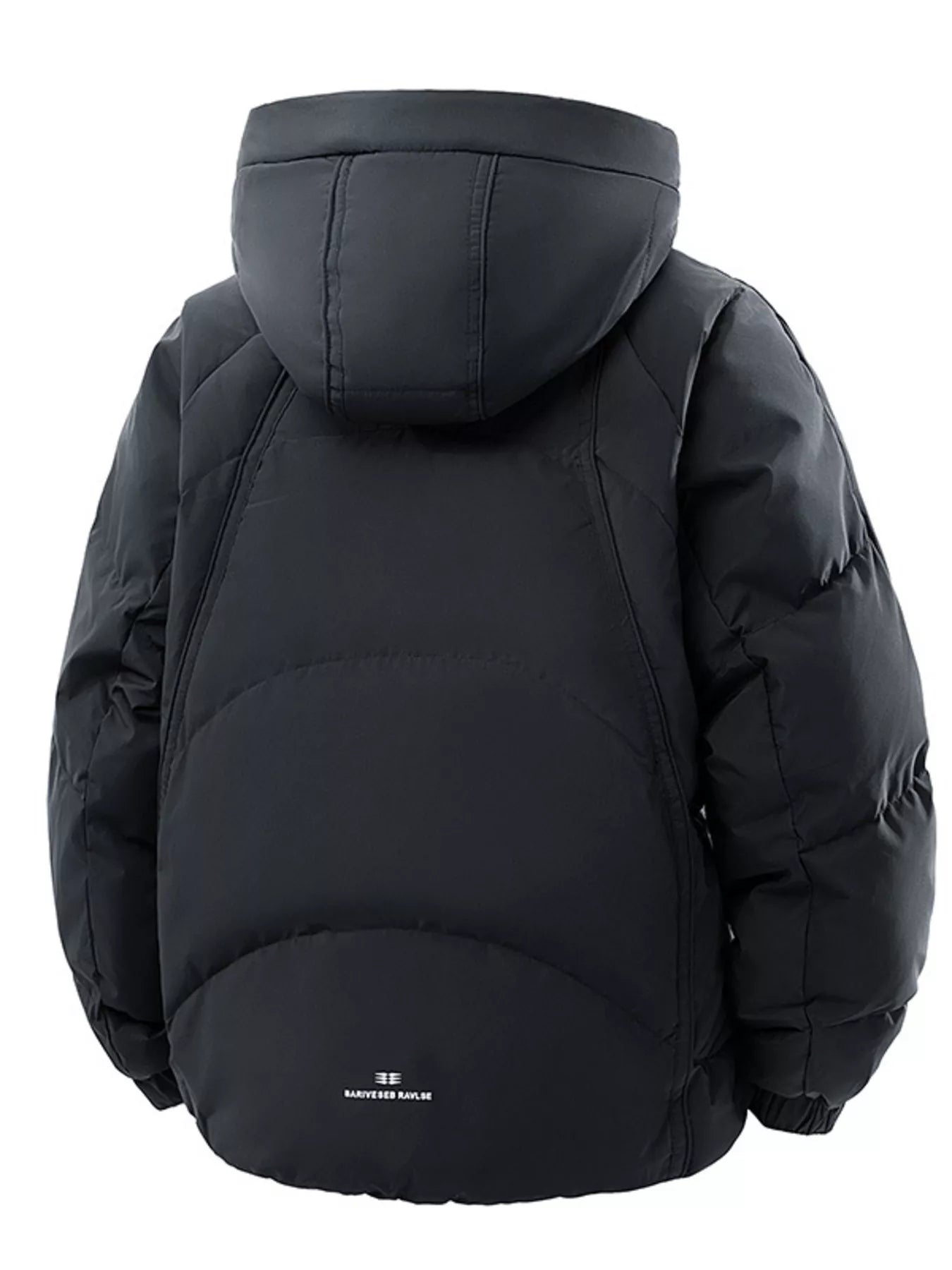 Men's Plus Size Snap Down Hooded Puffer Jacket