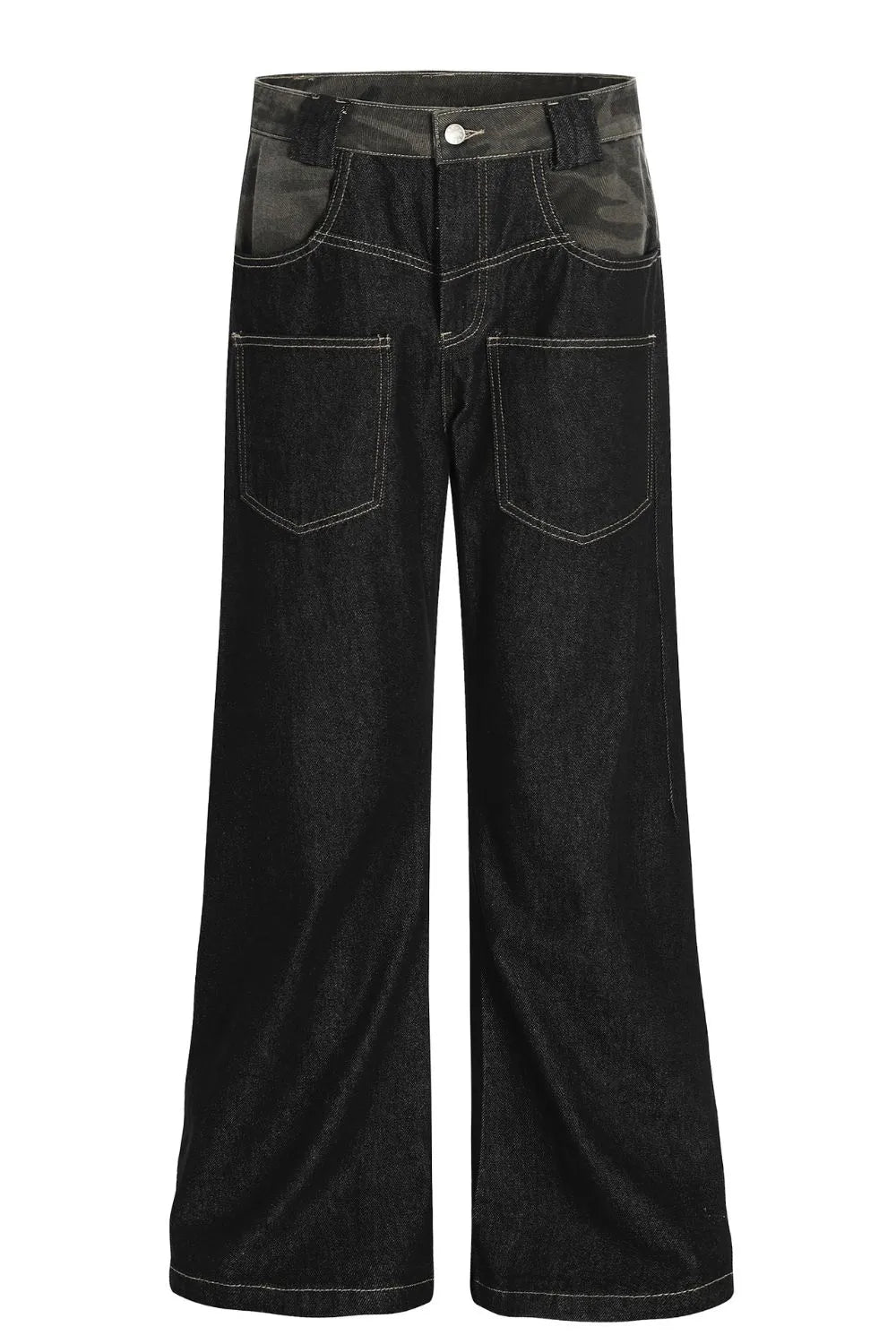 Men's Wide Leg Wash Jeans