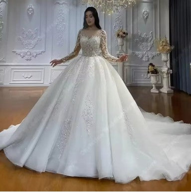 Regal Sparkle Ball Gown Bridal Dress EDW232