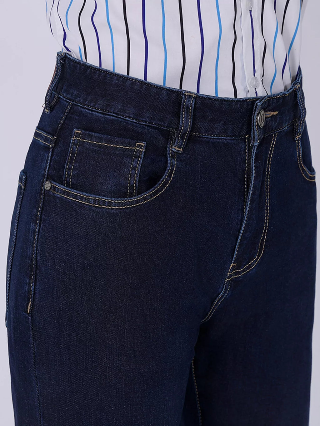 Men's Wash Straight-Leg Jeans