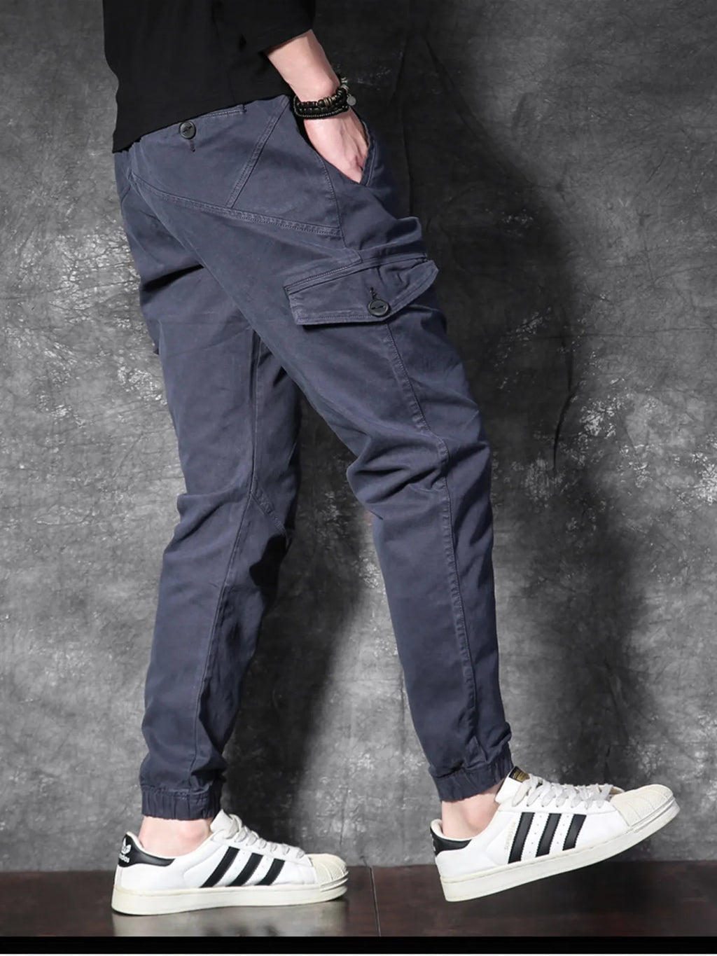Men's Cargo Pants with Drawstring