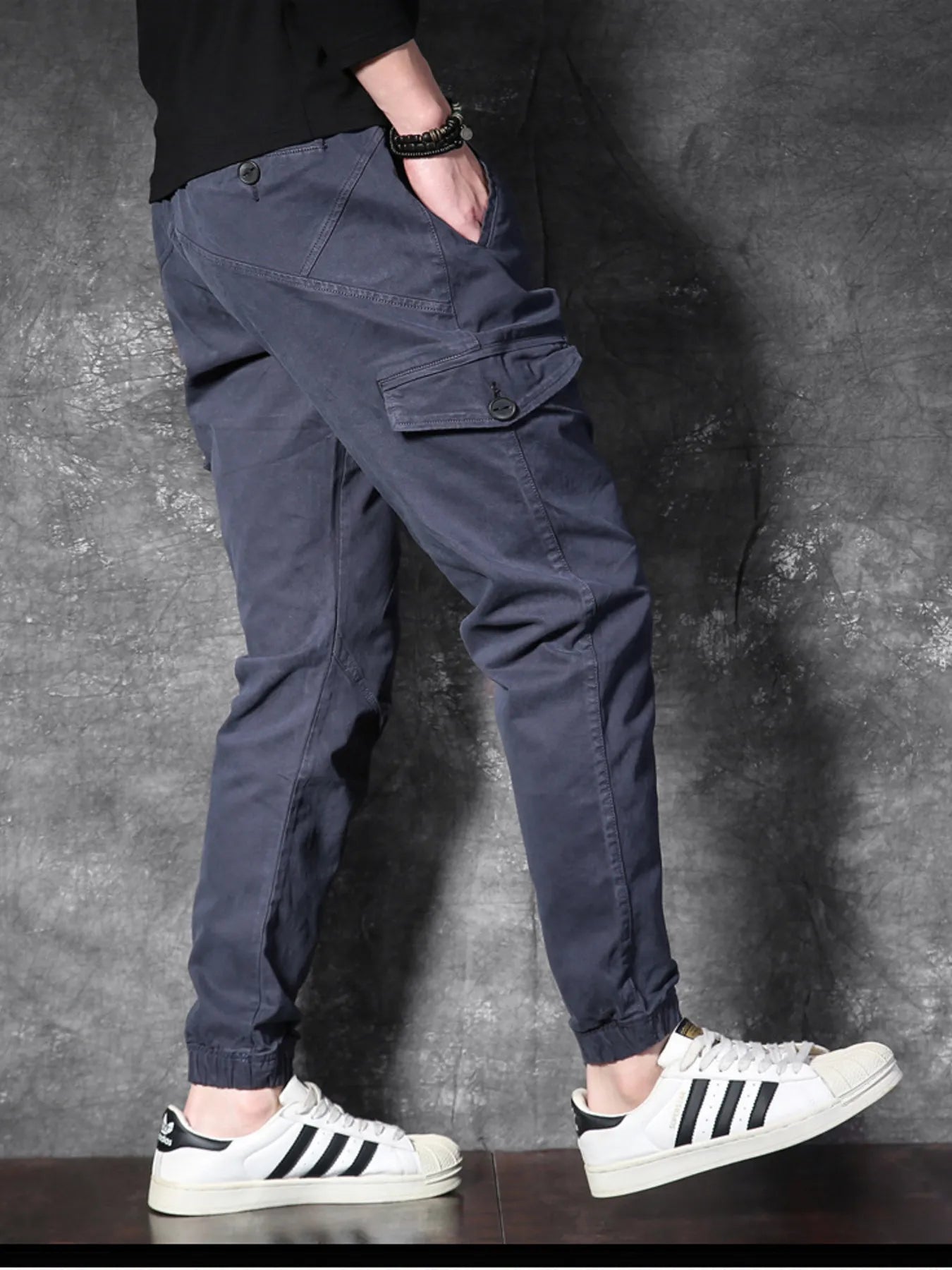 Men's Cargo Pants with Drawstring