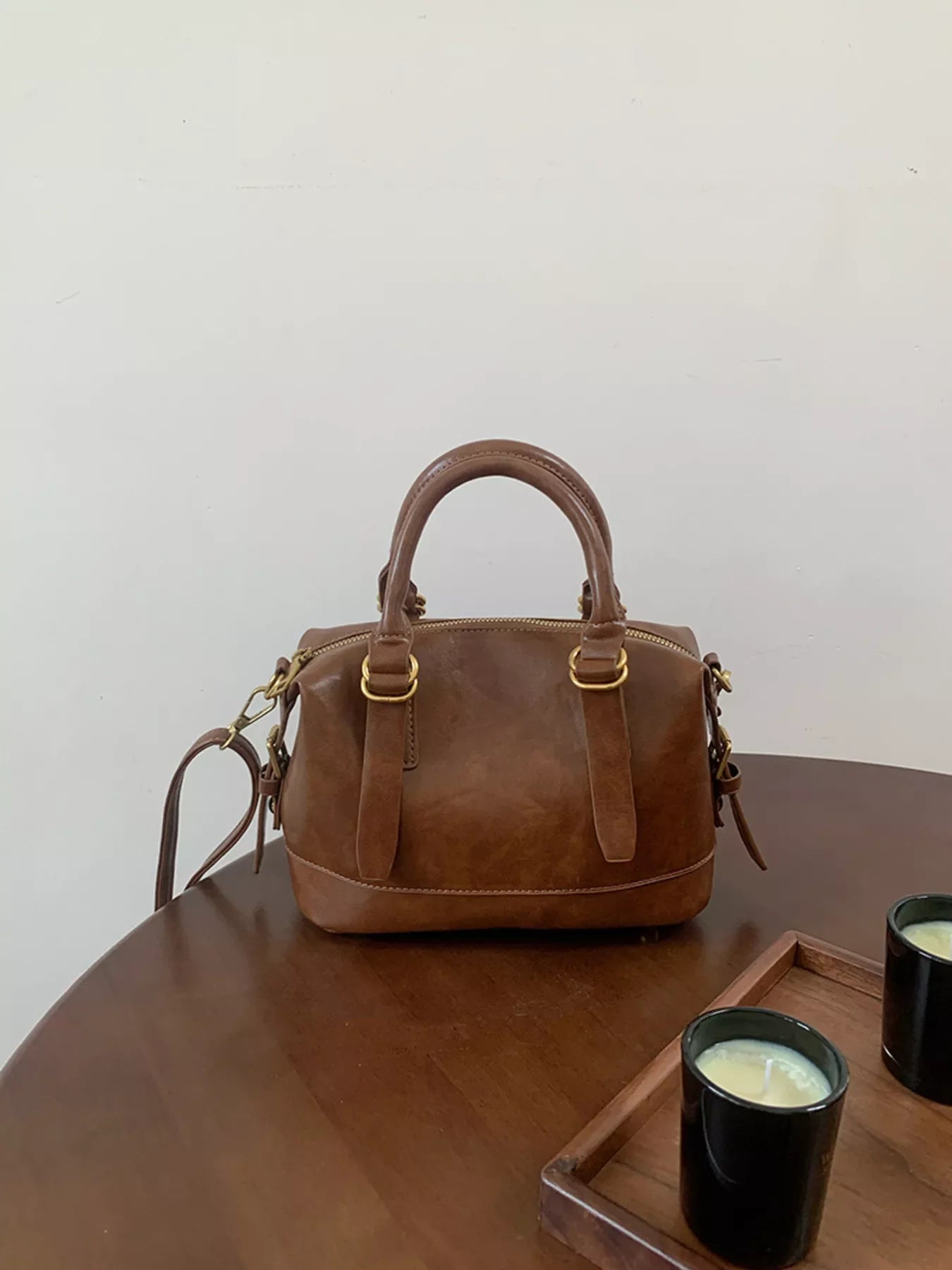 Vintage Leather Crossbody Bag