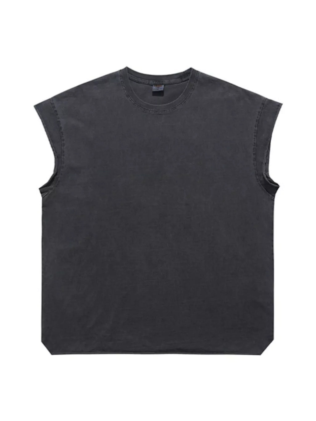Men's Washed Round Neck Tank