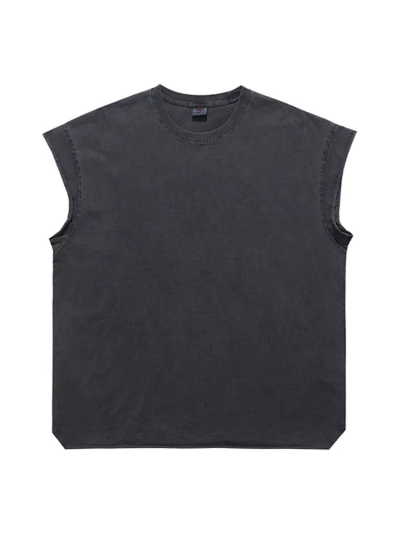 Men's Washed Round Neck Tank