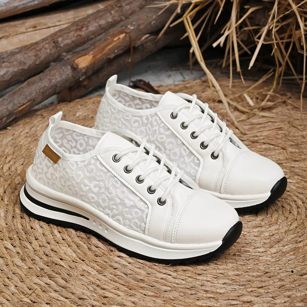 Lace-Up Platform Sneakers