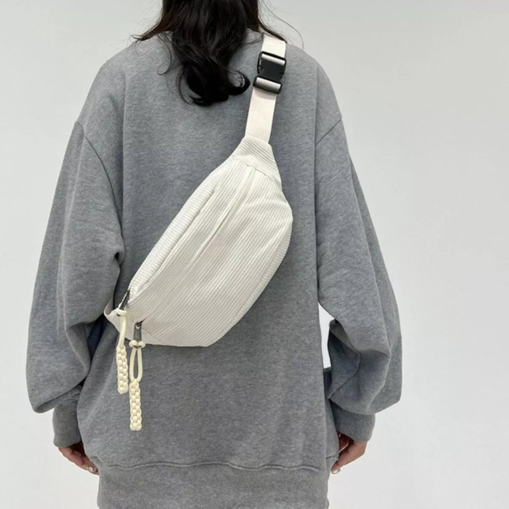 Corduroy Casual Sling Bag