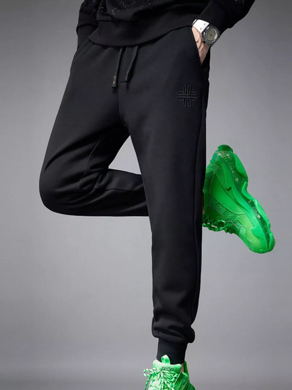 Men's Drawstring Joggers with Pockets