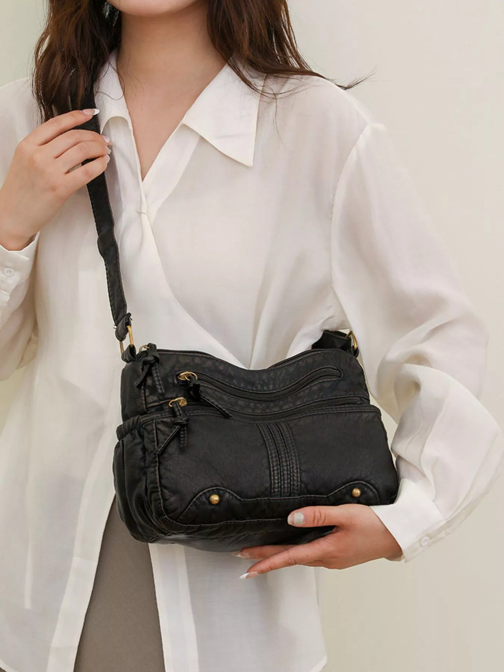 Multi-Pocket Crossbody Bag