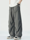 Men's Drawstring Wide Leg Pants