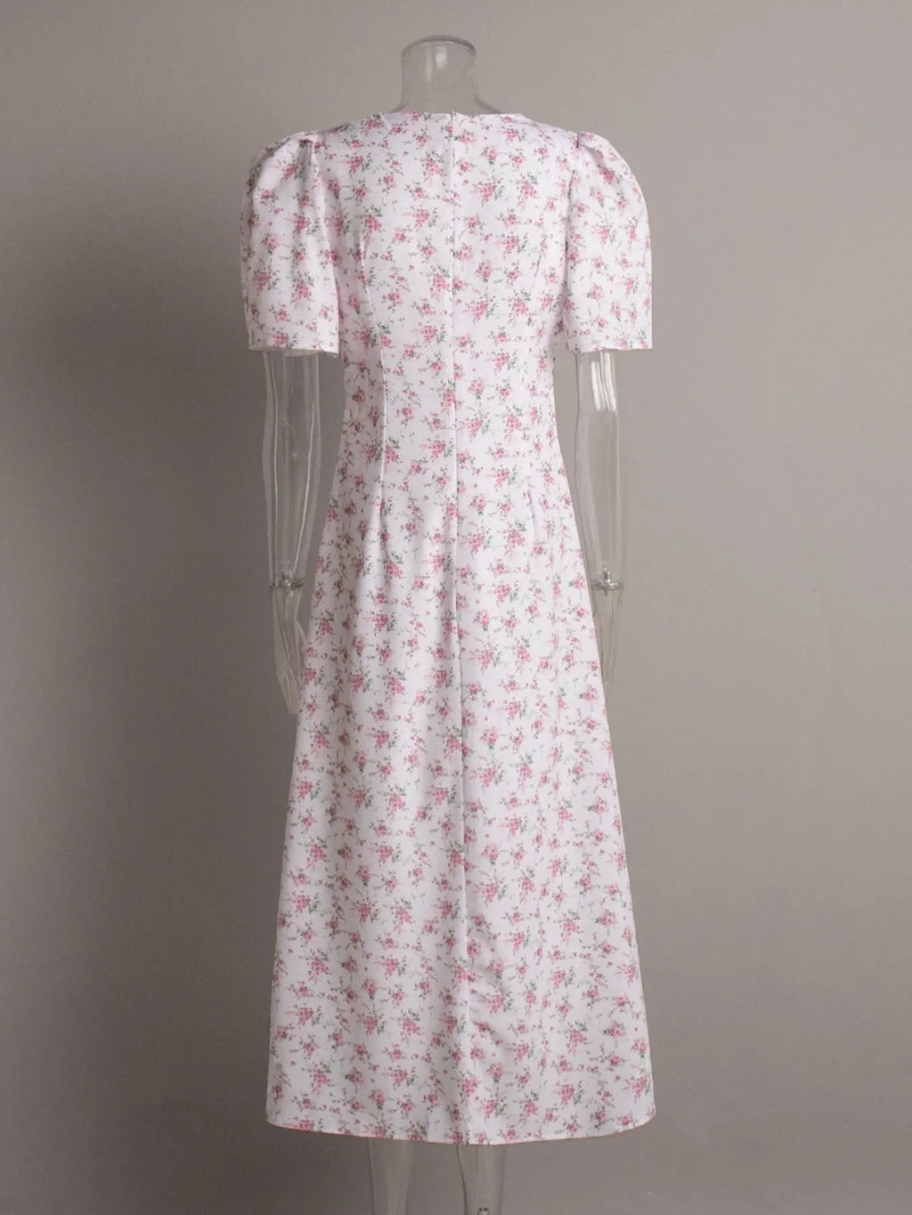 Floral Print Short Sleeve Dress