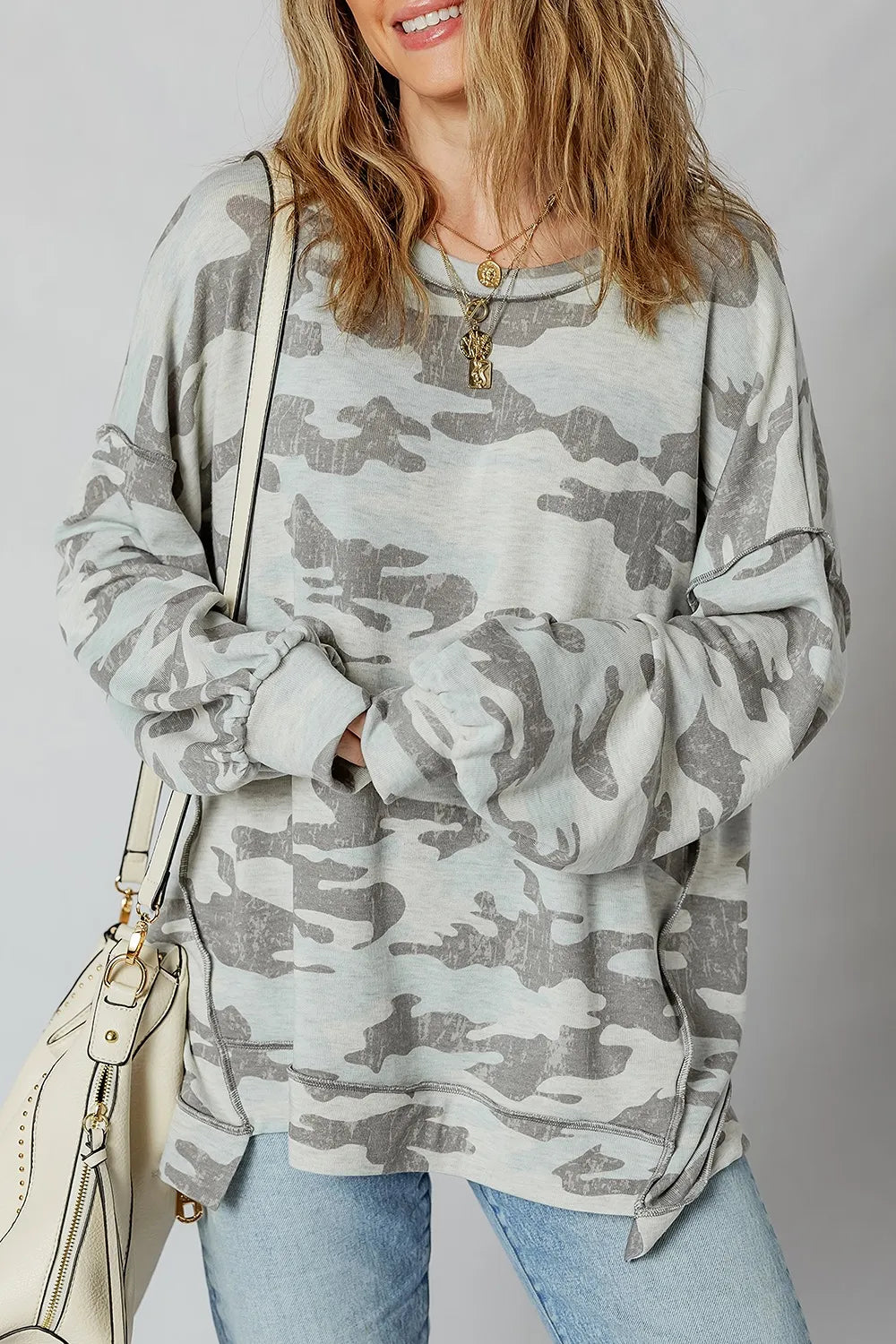 Camouflage Long Sleeve Sweatshirt